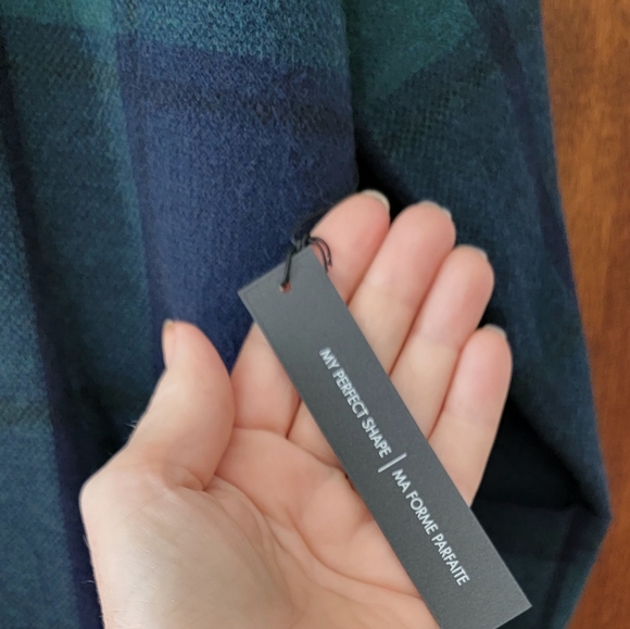 FINAL PRICE TAHARI Tartan Plaid Tunic Sweater NEW NWT 1X - Picture 3 of 4